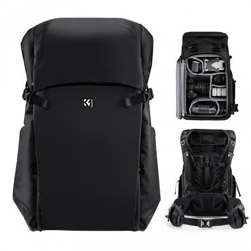 K&F Concept 30L Camera Backpack, Professional Waterproof DSLR Backpack with Removable Customizable Insert, Adjustable Straps – Fits 15