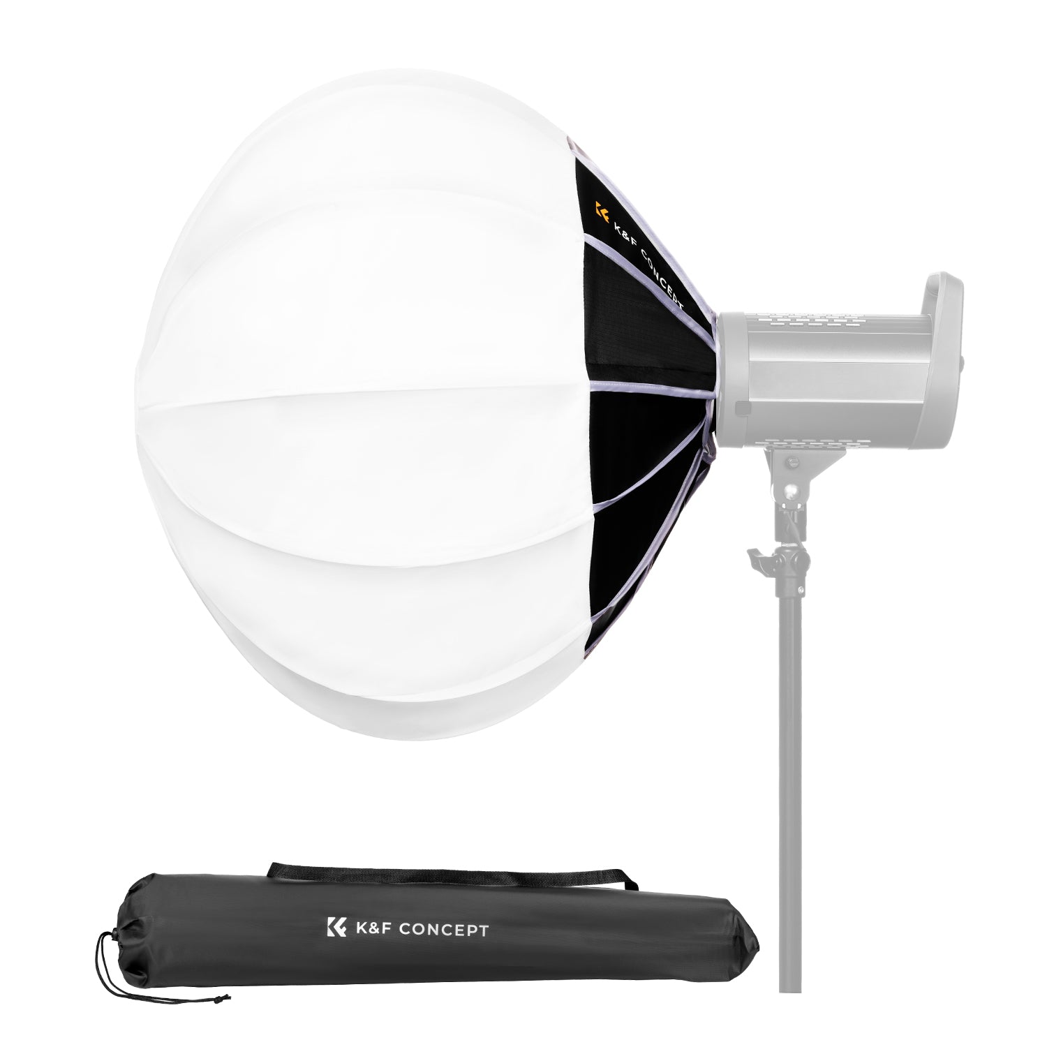 K&F 65cm Softbox Lantern Soft Light Modifier Quick Release Light Diffuser Softbox Compatible with Bowens Mount with Carrying Bag for Photography Studio Speedlite Flash and Monolight