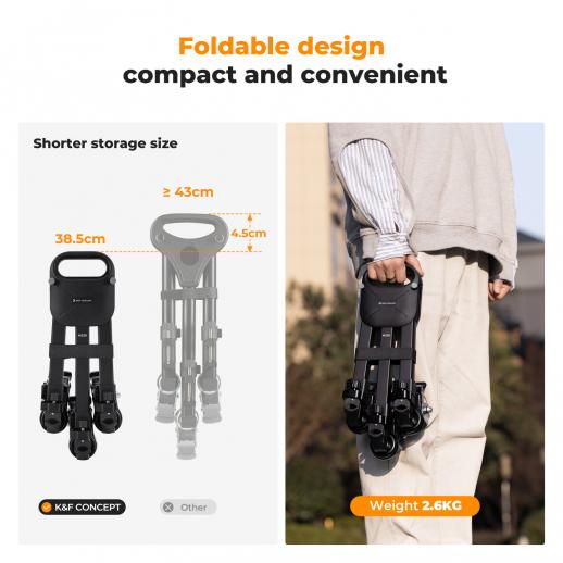 K&F Concept Photography Tripod Dolly, Heavy Duty with 3