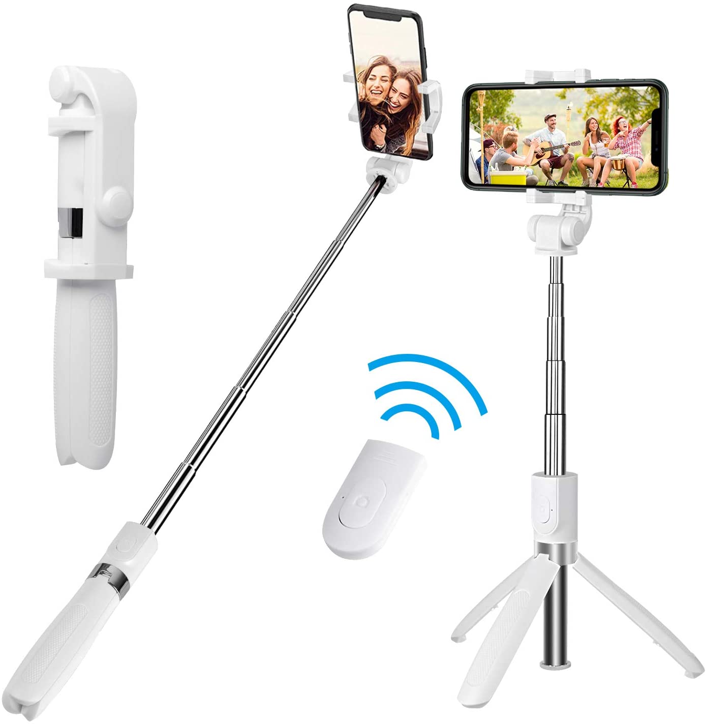 Omfoo R1s Professional Selfie Stick for Mobile Phone 3-in-1