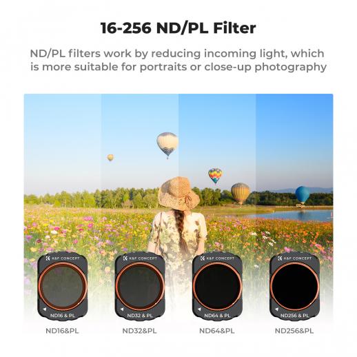 DJI Osmo Pocket 3 Filter Set Magnetic UV + CPL + ND/PL, 6 Pack Magnetic UV + CPL + ND16&PL + ND32&PL + ND64&PL + ND256&PL Protection Polarizer Neutral Density Filters, Multi Coated HD Optical Glass
