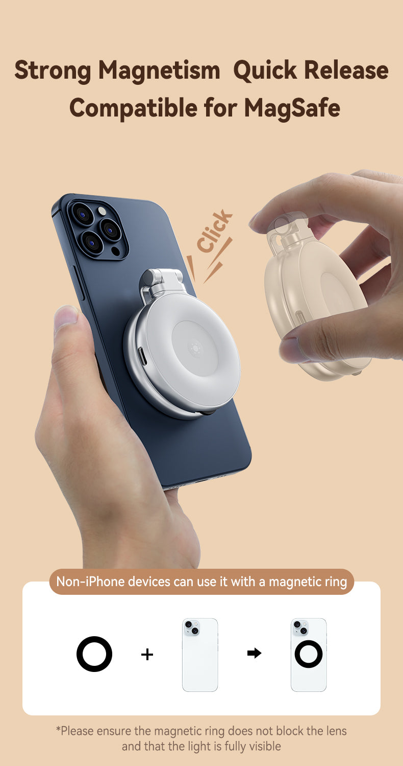 Telesin Magnetic Selfie Ring Light