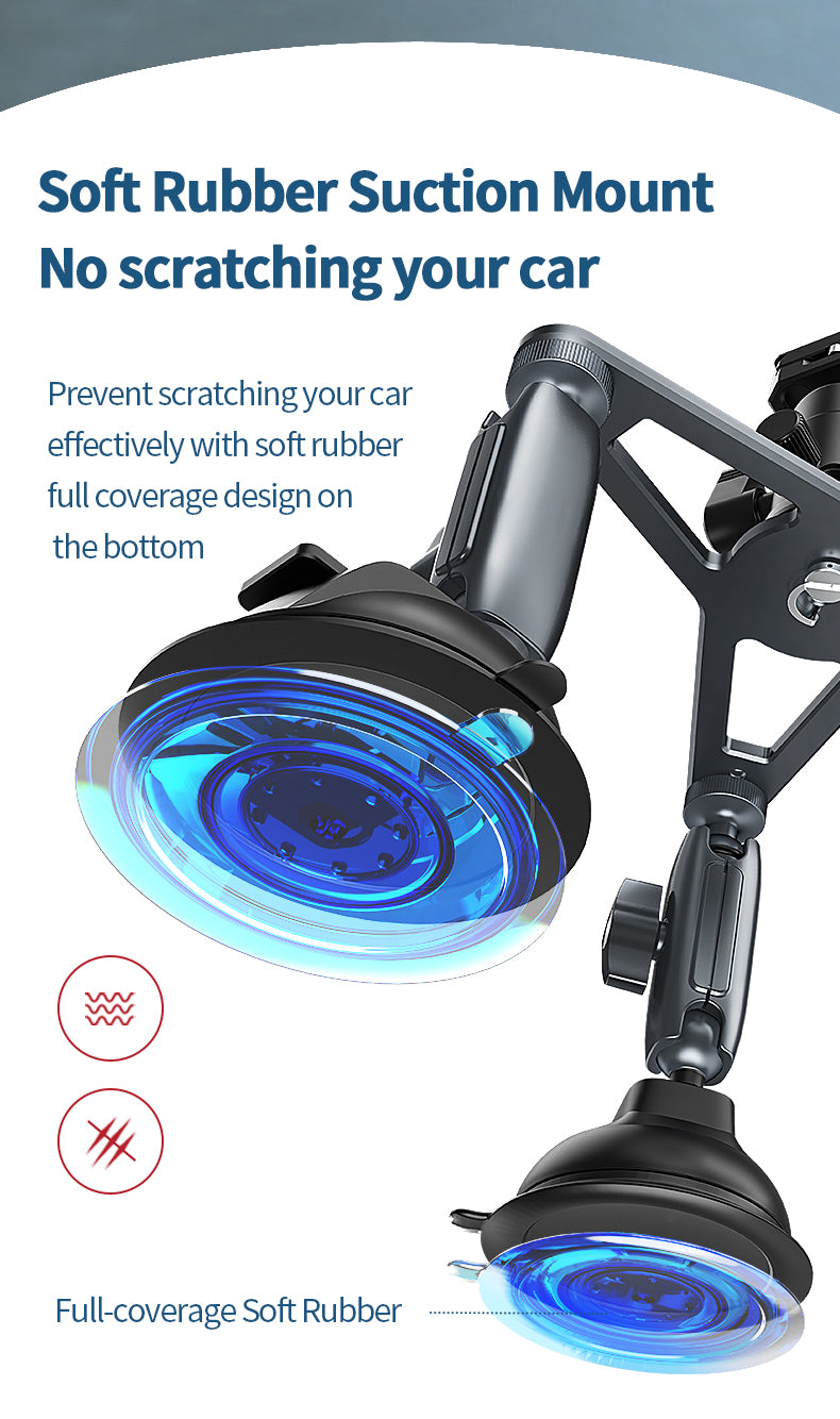 TELESIN Three-Arm Suction Mount