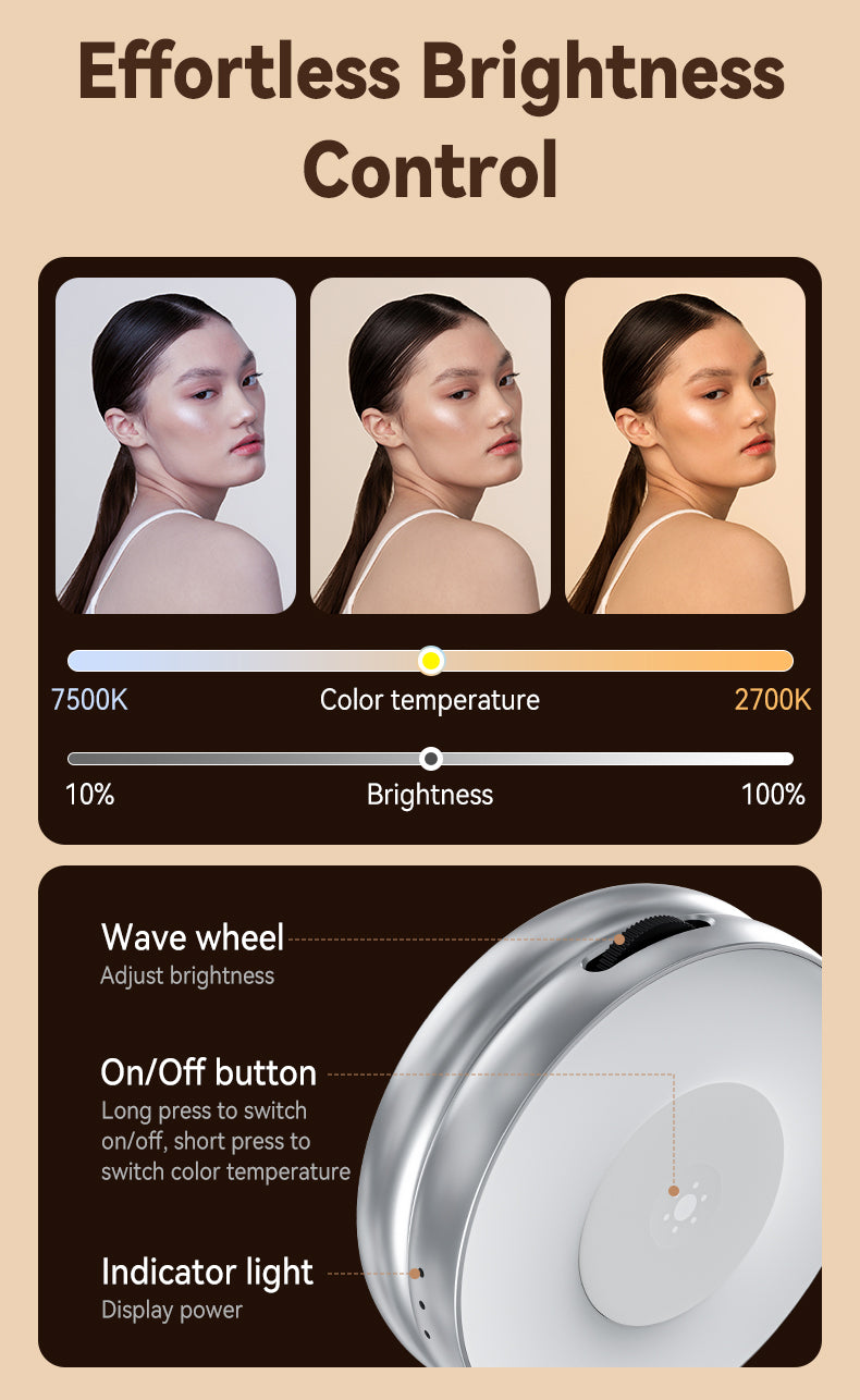 Telesin Magnetic Selfie Ring Light
