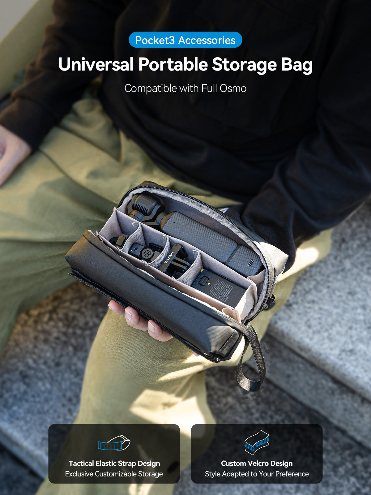 Telesin Storage Bag for Osmo pocket 3 combo