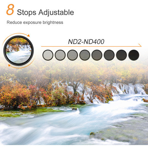 K&F Variable Filter ND2-400  (1 to 9 Stops)