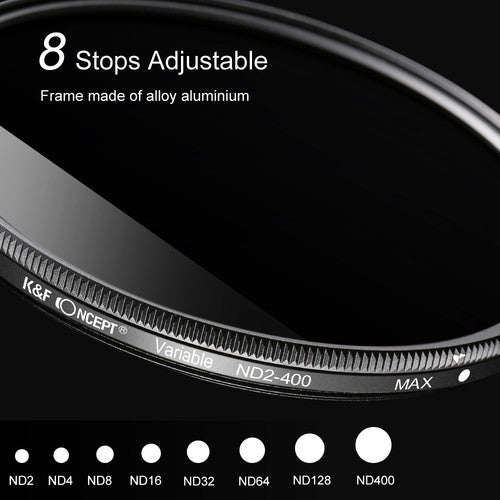 K&F Variable Filter ND2-400  (1 to 9 Stops)