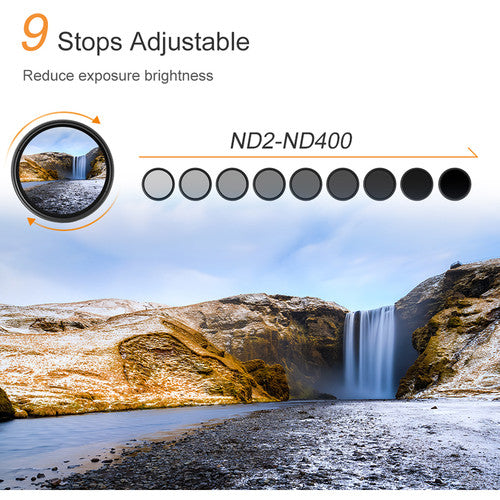 K&F Concept Blue Multi-Coated Variable ND Filter (82mm, 1- to 8.6-Stop)