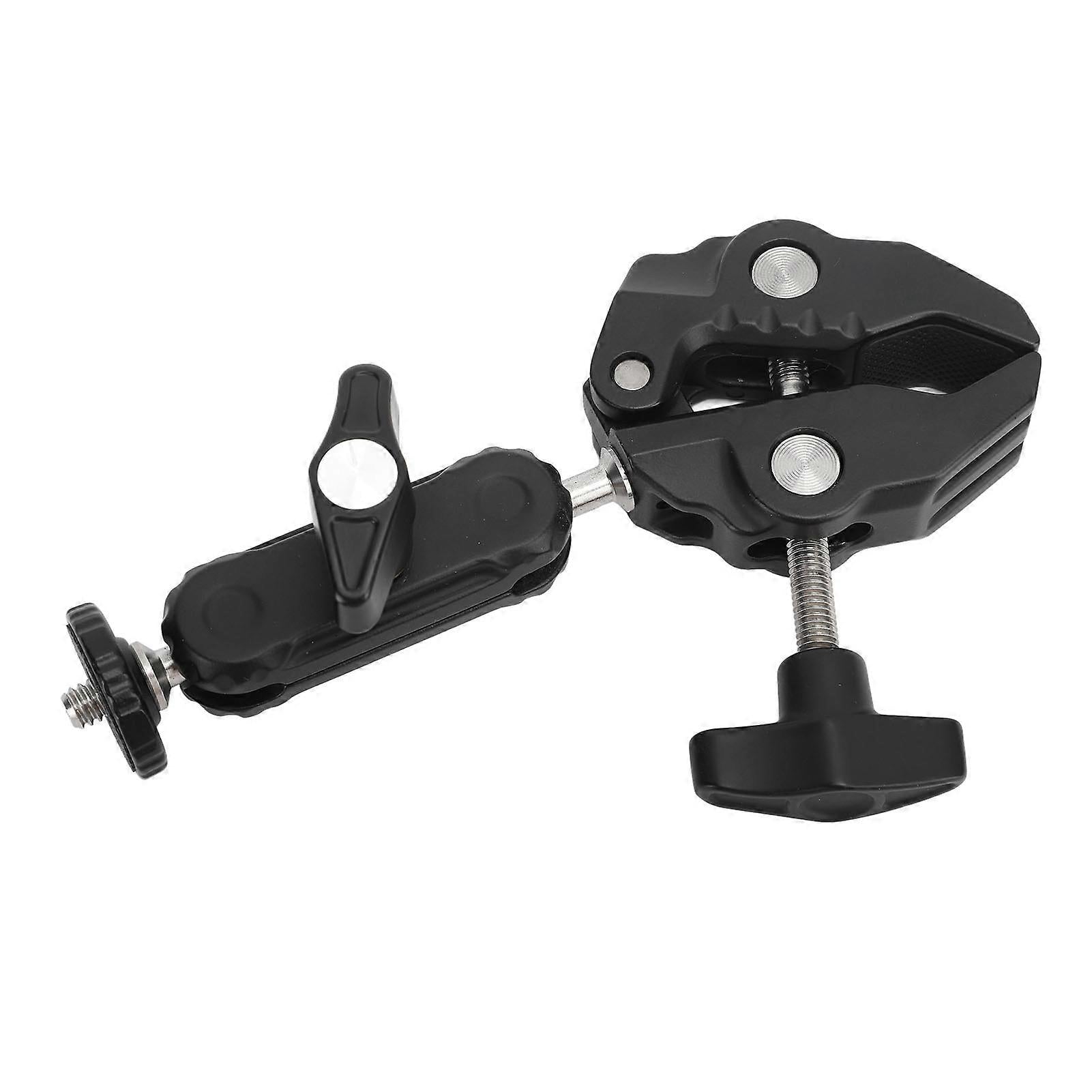 Multi-function Super Camera Clamp with 360 Double Ball Head for Motorcycle Bike Handlebar Sport Camera DSLR Light Holder Mount