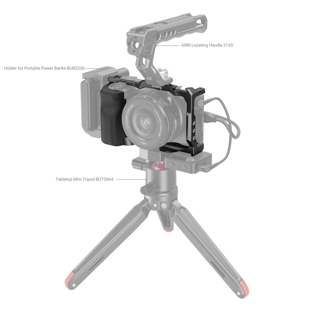 smallrig Camera Cage with Grip for Sony ZV-E10