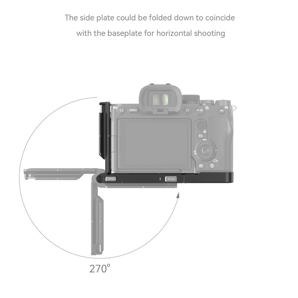 smallrig Foldable L-Shape Mount Plate for Sony Alpha 7 V / Alpha 7R V / Alpha 7 IV / Alpha 7S III