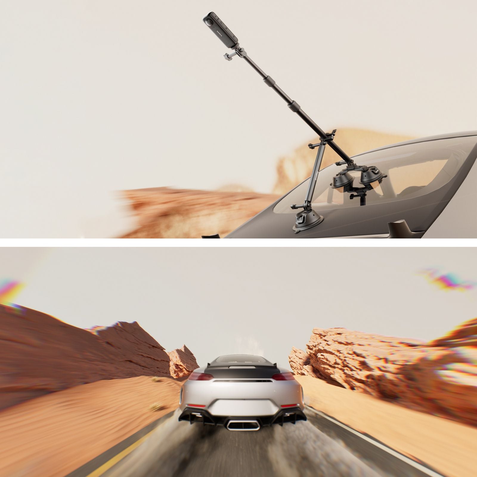 Camera Suction Cup Car Mount Kit for Panoramic Shooting
