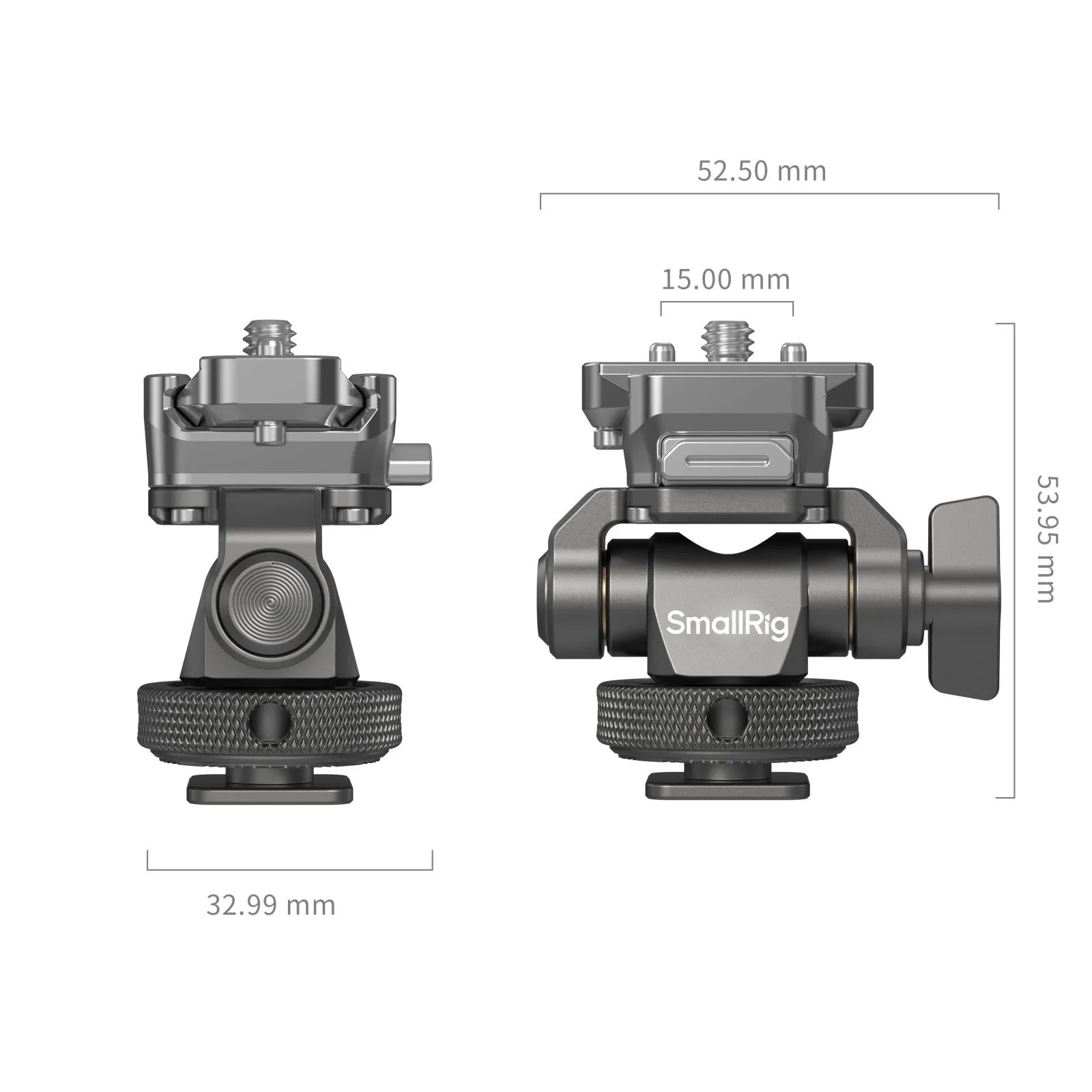SmallRig HawkLock Quick Release Monitor Support with H21 Cold Shoe Mount