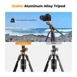 K&F Concept Professional Video Tripod with Fluid Head FH-03 (KF09.137)
