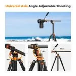 K&F Concept Professional Video Tripod with Fluid Head FH-03 (KF09.137)