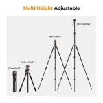 K&F Concept Professional Video Tripod with Fluid Head FH-03 (KF09.137)