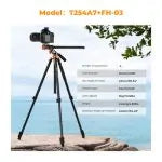 K&F Concept Professional Video Tripod with Fluid Head FH-03 (KF09.137)