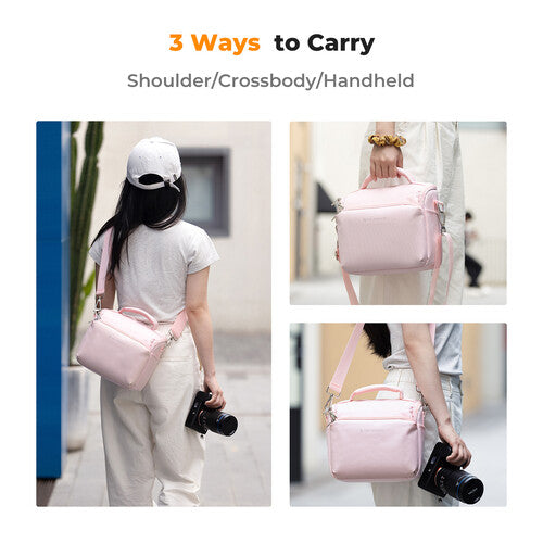 K&F Concept Camera Sling Bag (Pink, 5L)