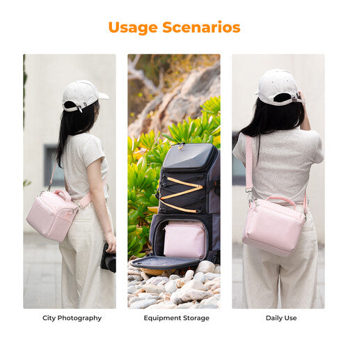 K&F Concept Camera Sling Bag (Pink, 5L)