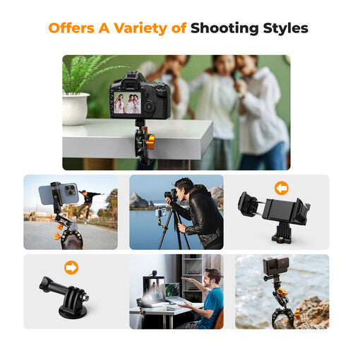 K&F Concept MS13 Multifunctional Super Clamp with Ball Head Magic Arm (KF31.083)