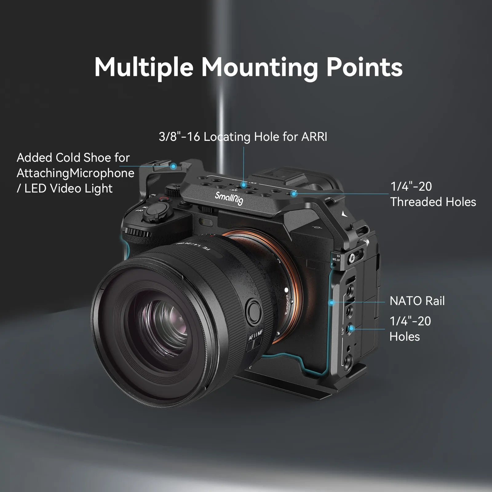 SmallRig Advanced Cage Kit for Sony Alpha 7R V / Alpha 7 IV / Alpha 7S III