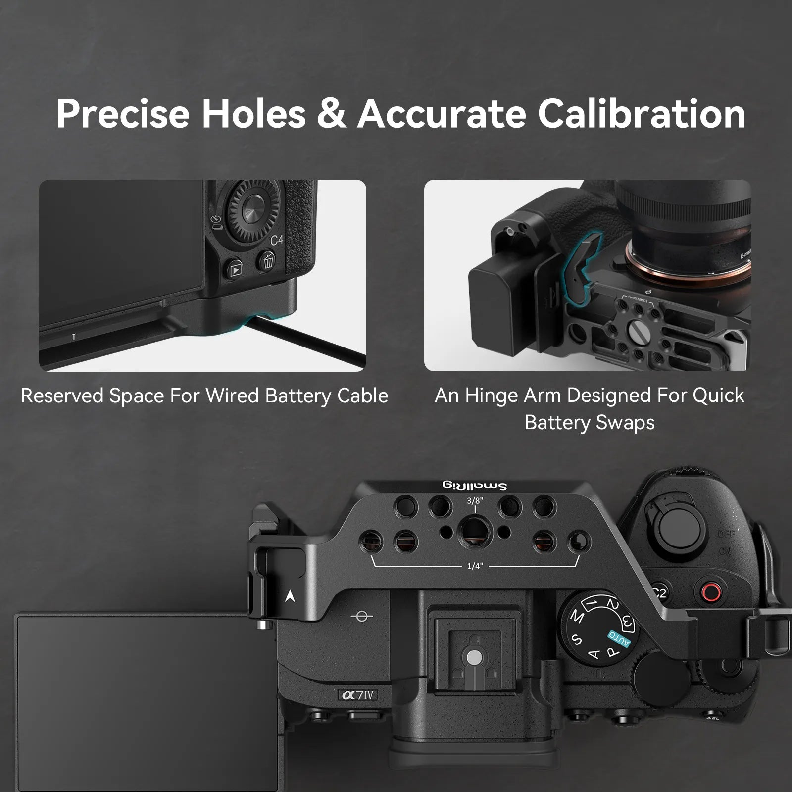 SmallRig Advanced Cage Kit for Sony Alpha 7R V / Alpha 7 IV / Alpha 7S III