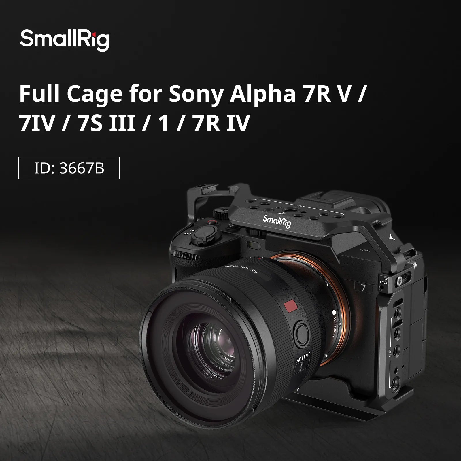 SmallRig Full Camera Cage for Sony Alpha 7R V/Alpha 7 IV/Alpha 7 S III/Alpha 1/Alpha 7R IV