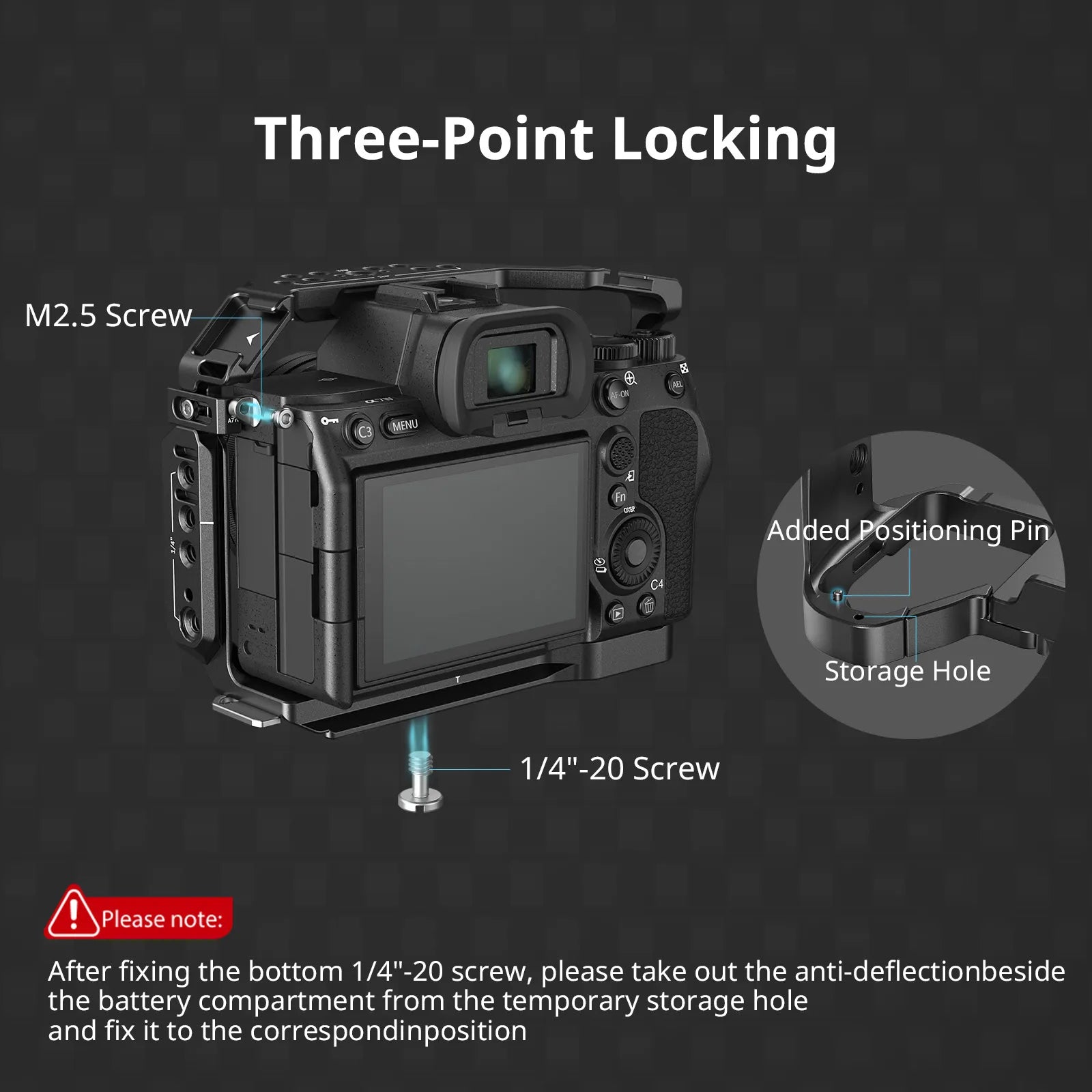 SmallRig Full Camera Cage for Sony Alpha 7R V/Alpha 7 IV/Alpha 7 S III/Alpha 1/Alpha 7R IV