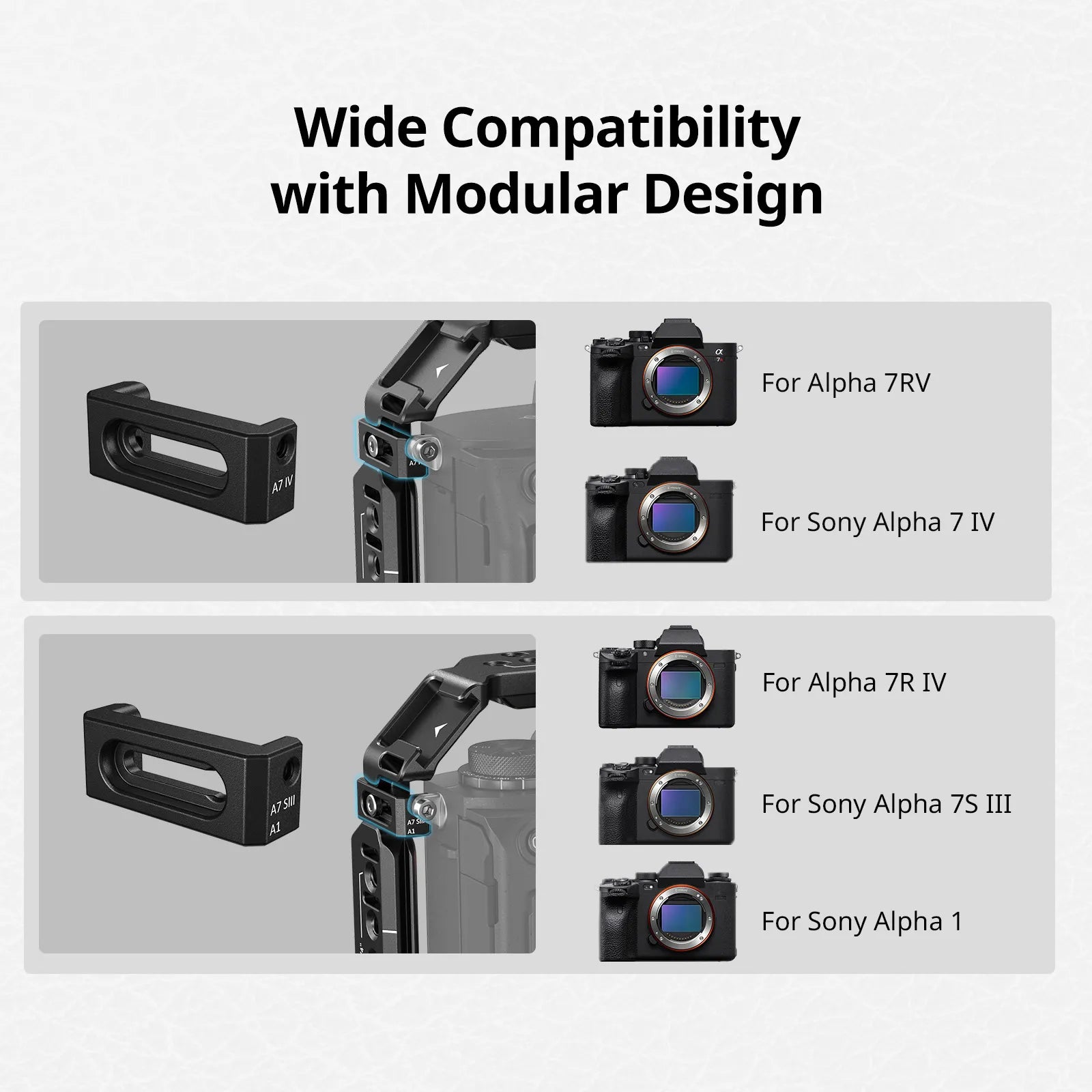 SmallRig Full Camera Cage for Sony Alpha 7R V/Alpha 7 IV/Alpha 7 S III/Alpha 1/Alpha 7R IV