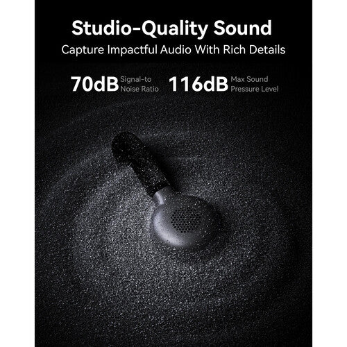 Hollyland LARK M2S Combo 2-Person Wireless Microphone System for Cameras and Mobile Devices (2.4 GHz, Space Gray)