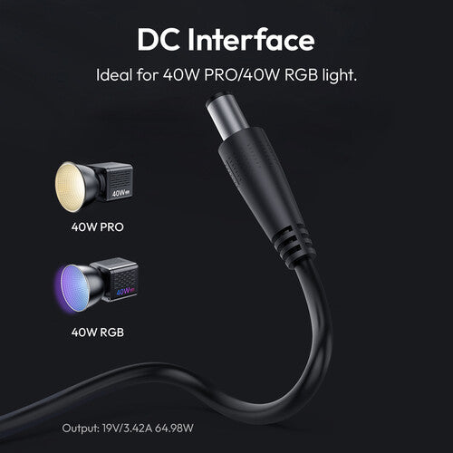 Ulanzi HT005 DC Power Adapter for 40W Pro RGB Light