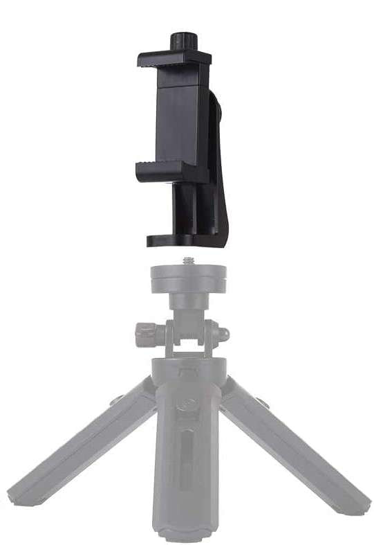 Degree Rotating Plastic Mobile Clamp with 360 Lock (Black)
