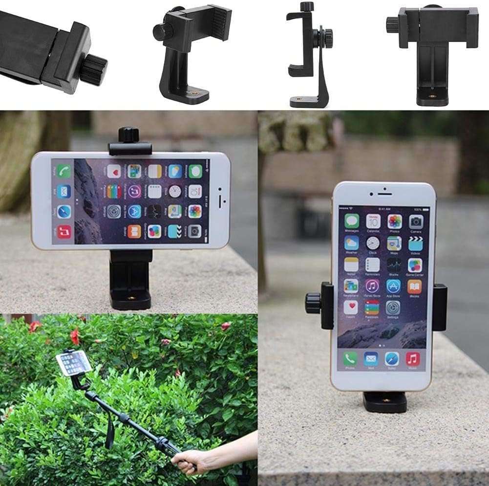 Degree Rotating Plastic Mobile Clamp with 360 Lock (Black)