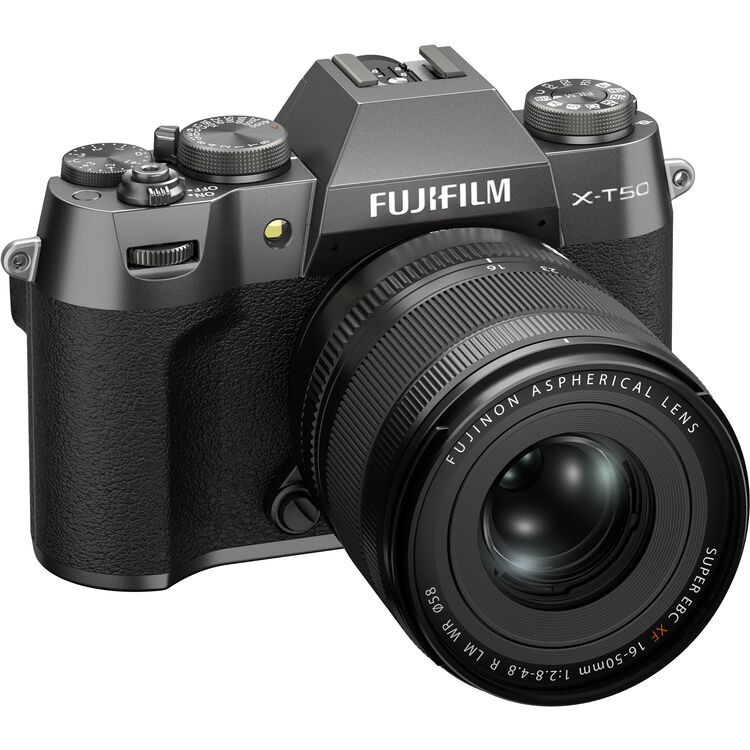 FUJIFILM X-T50 Mirrorless Camera with XF 16-50mm f/2.8-4.8 Lens (Charcoal Silver)