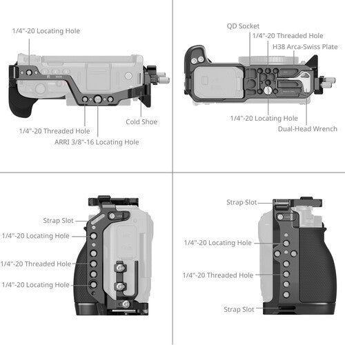 Cage Kit for Nikon ZR : Advance Cage Kit with Top and Side Handles