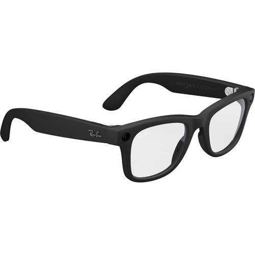 Meta Ray-Ban Wayfarer Glasses (Matte Black, Standard, Gen 2)