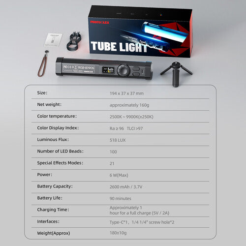 PHOTOOLEX B190S RGB LED Tube Light