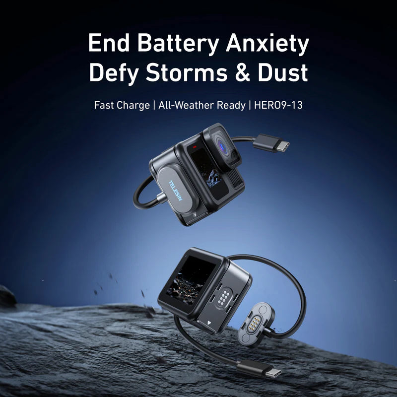 Magnetic Charging Side Cover&Power Cable Kit for Gopro cameras