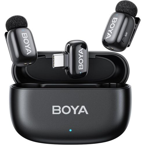 BOYA Mini 14 For Andriod Type C Dual Wireless Microphone With Charging Case