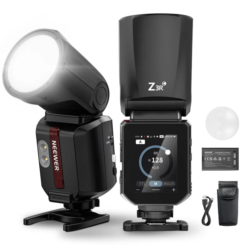 NEEWER Z3RC 100Ws 2.4G TTL Round Head Flash Speedlite