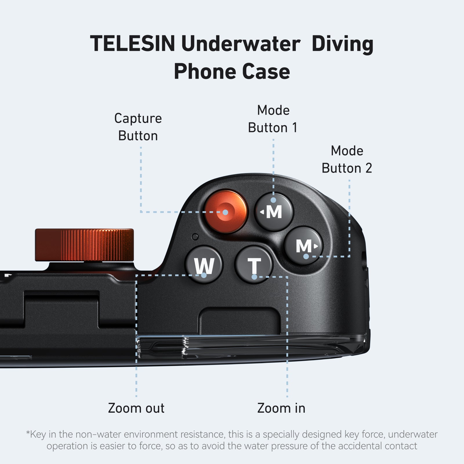 TELESIN Underwater Diving Phone Case