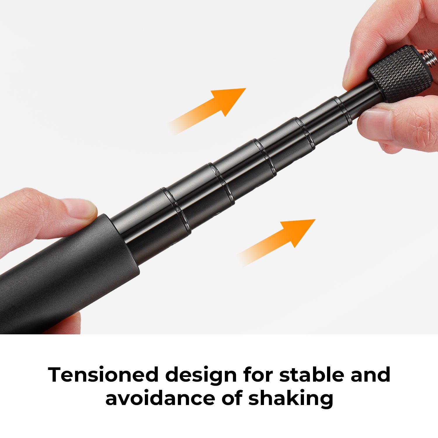 K&F 153CM Invisible Selfie Stick, Extension Pole compatiable with Insta360 Sports Camera, GoPro, DJI Action, 1/4