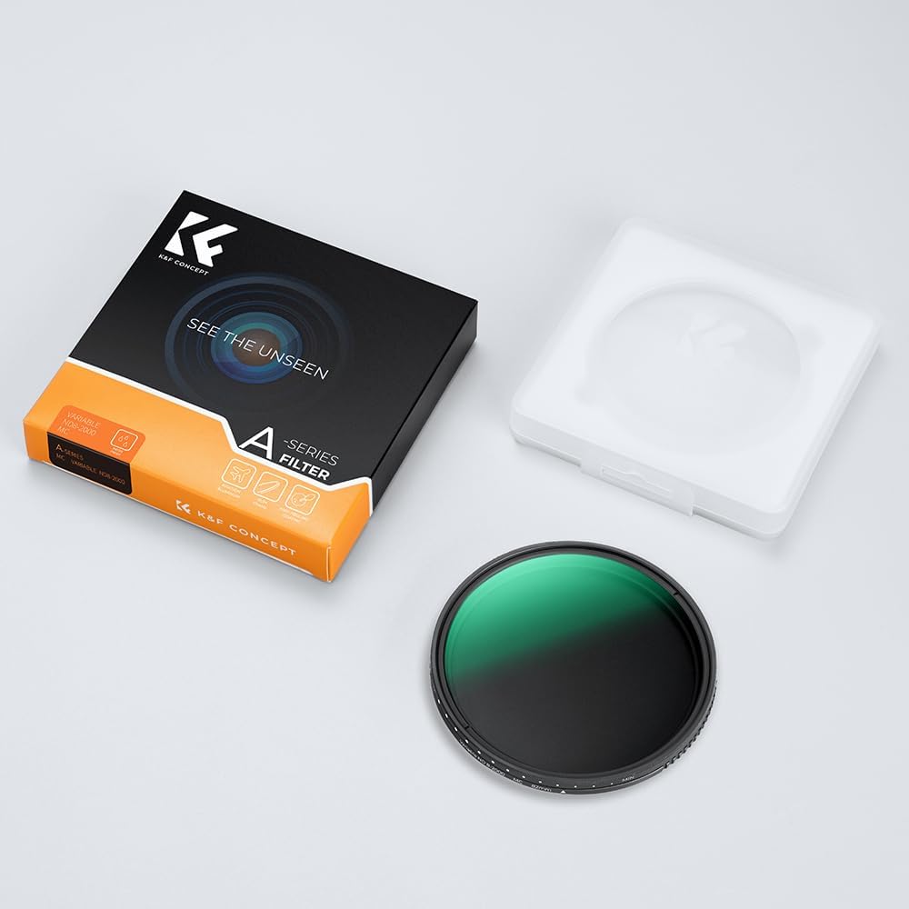K&F ND8-ND2000 (3-11stop) Variable ND Filter Neutral Density Filter with Multi-Resistant Coating Nano-Dazzle