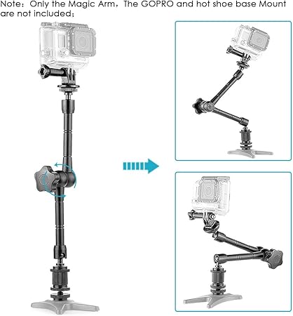 Neewer Adjustable Friction Power Articulating Magic Arm for DSLR Camera Rig/LCD/DV Monitor/LED Lights/Flash Light