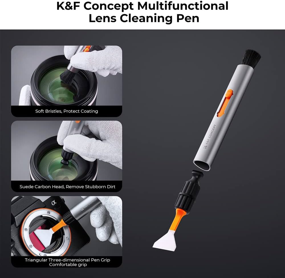 K&F Concept 9 in 1 Professional Camera Lens Cleaning Kit for Optical Equipment