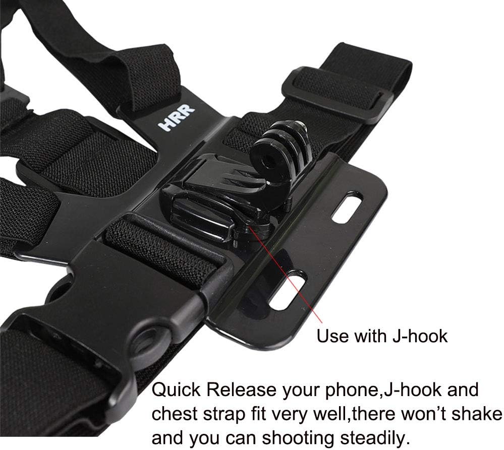 PellKing Mobile Phone Chest Strap Mount,Harness Strap Holder Universal Cell Phone Clip for Action Camera POV Compatible with Gopro Akaso Samsung iPhone etc