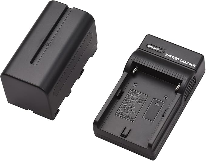 Camera Charger Kit, NP-F750/ NP-F770 Camera Battery and Charger Kit 1PC 7.2V 5200mAh Large Rechargeable Battery with USB Cable Replacement for Sony NP-F550 F570 F750 F770 F960 F970