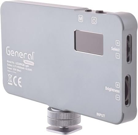 General Led General LED 20RGB Light Video Led Light 20W With Cable ليد - DMT Stores