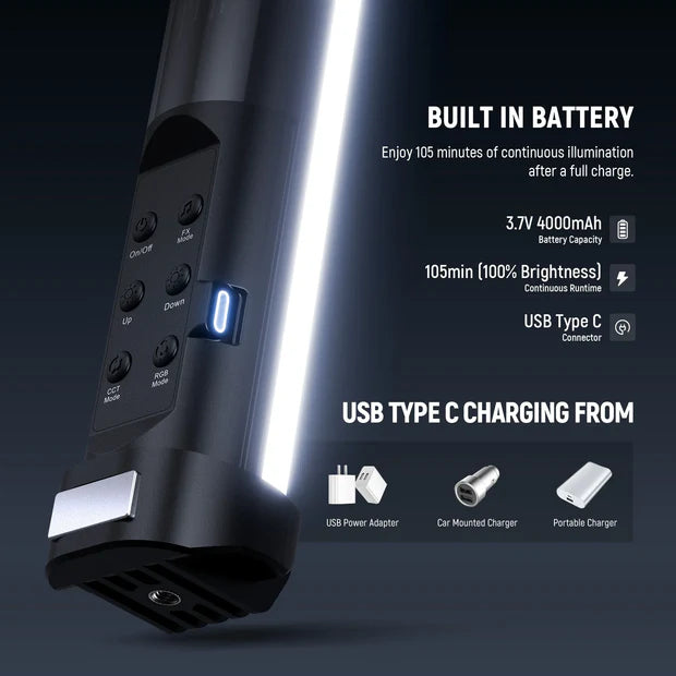 NEEWER BASICS SL50 (53cm - 14w) Magnetic Handheld RGB Light Wand