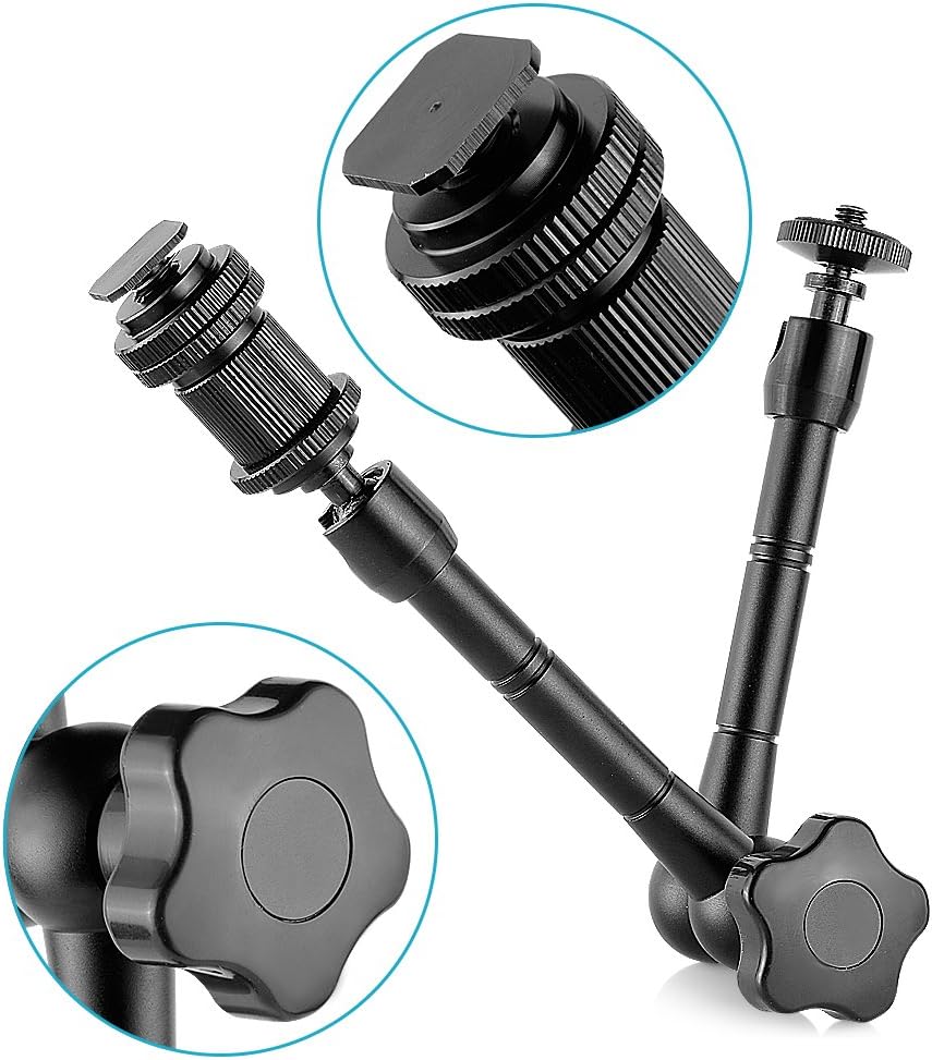 Neewer Adjustable Friction Power Articulating Magic Arm for DSLR Camera Rig/LCD/DV Monitor/LED Lights/Flash Light